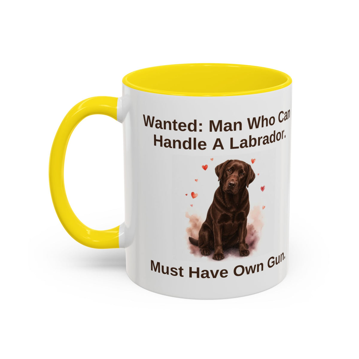 Wanted Mug - Labrador - Chocolate - Man