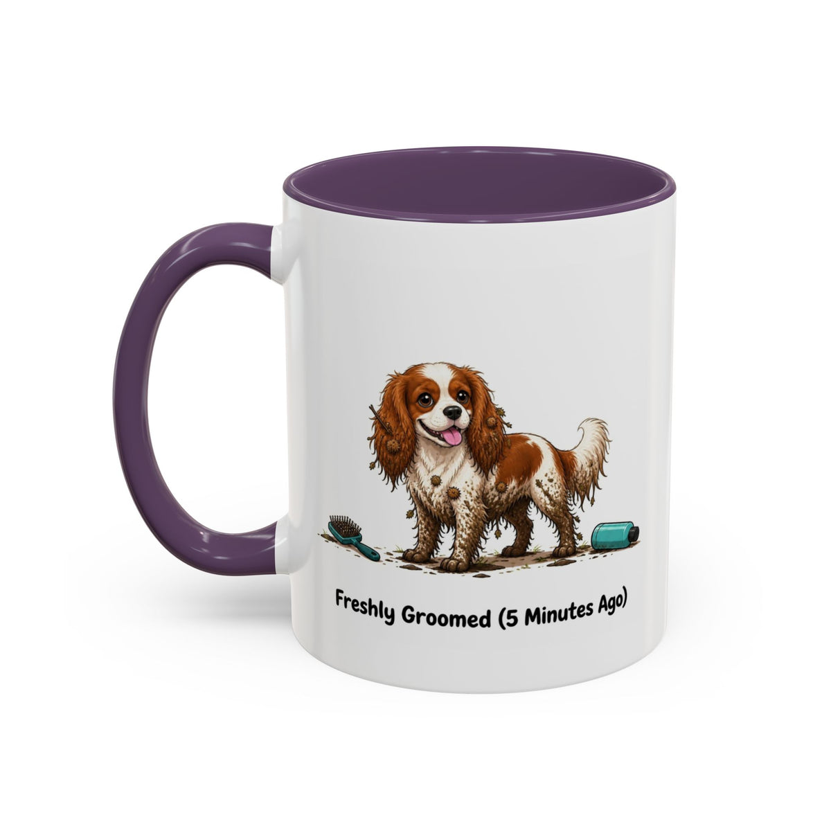 Freshly Groomed Mug - Cavalier King Charles Spaniel - Blenheim