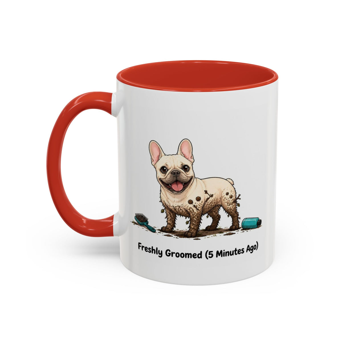 Freshly Groomed Mug - French Bulldog - Cream