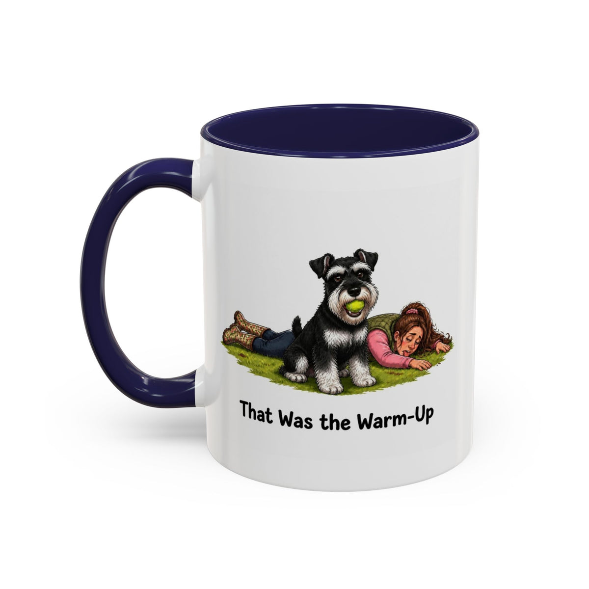 Warm-Up Mug - Miniature Schnauzer - Black & Silver - Woman