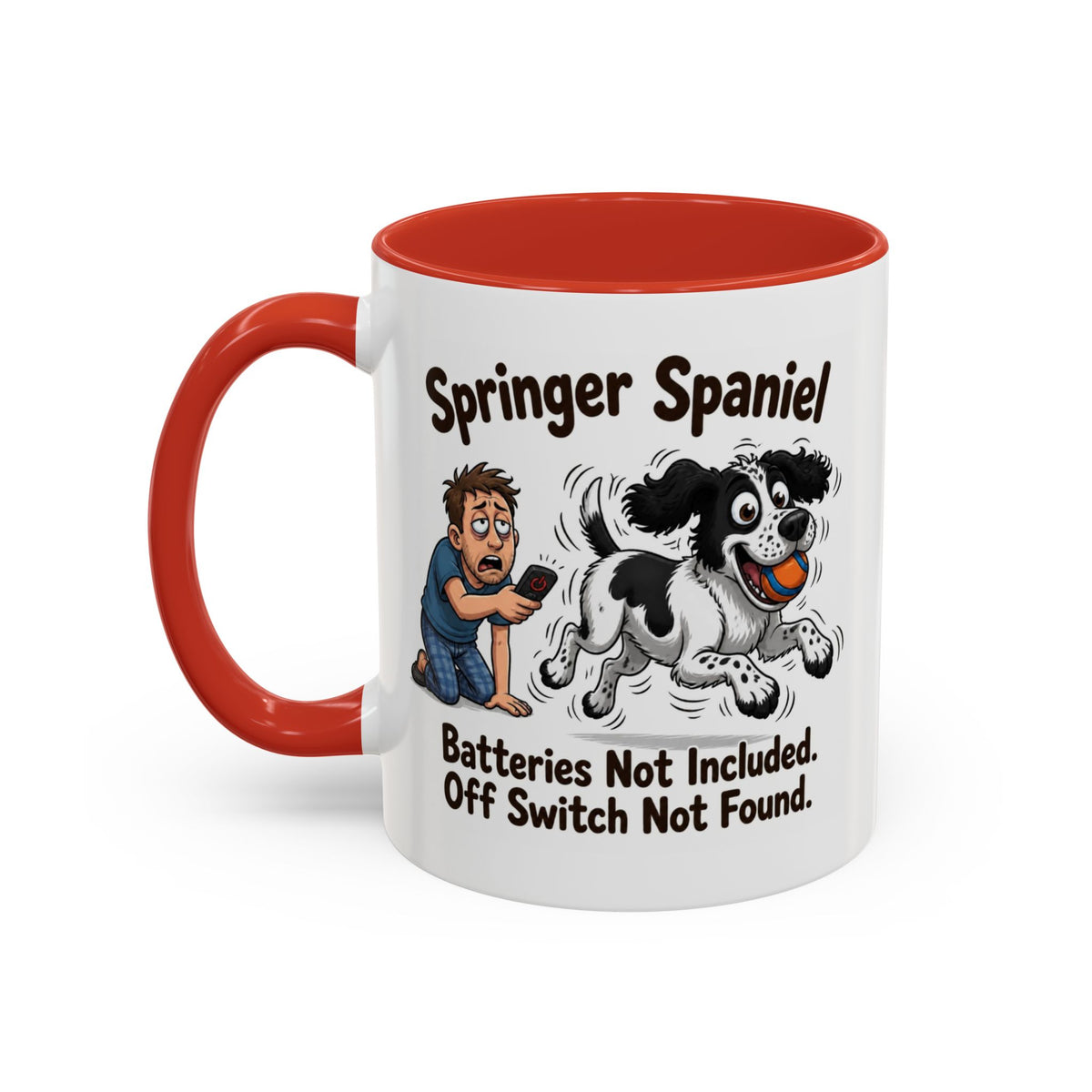 Off Switch Mug - Springer - Black & White - Man