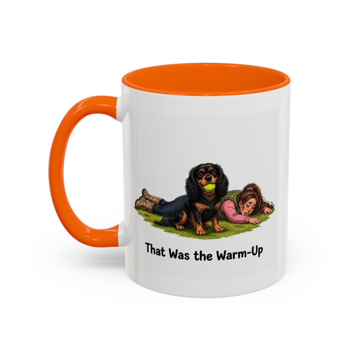 Warm-Up Mug - Cavalier King Charles Spaniel - Black & Tan - Woman