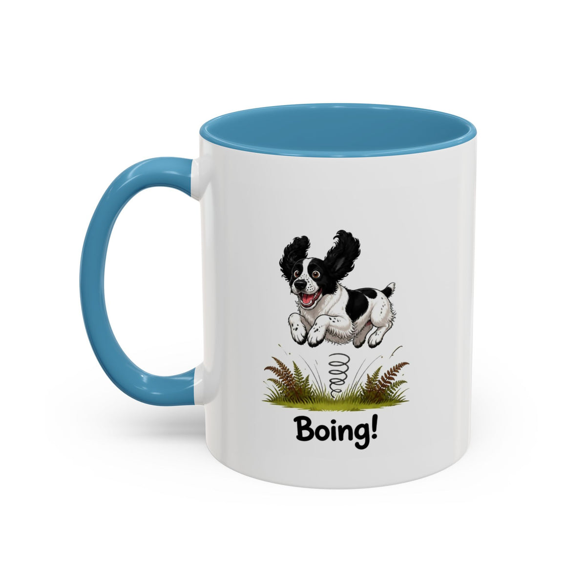 Boing Mug - Springer Spaniel - Black & White