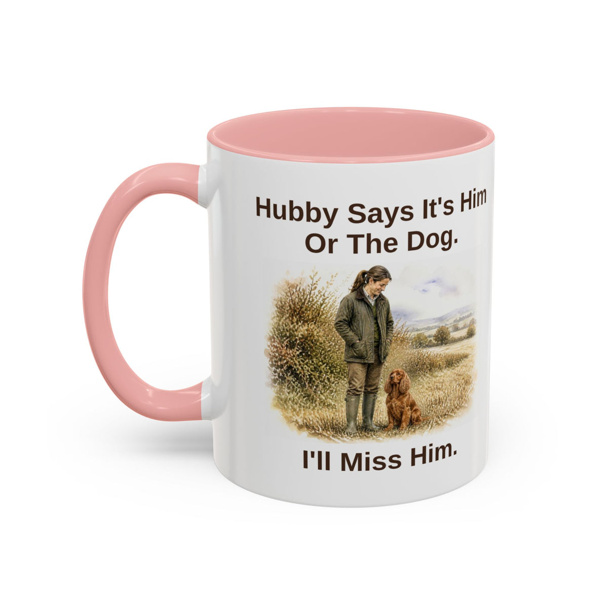 Hubby Says Mug - Cocker Spaniel - Red - Brunette