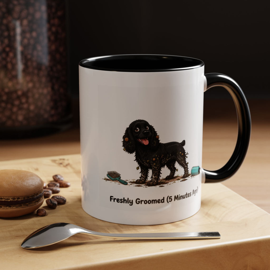 Freshly Groomed Mug - Cocker Spaniel - Black