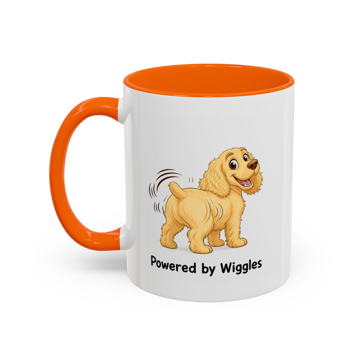 Powered by Wiggles Mug - Cocker Spaniel - Yellow (Golden)