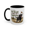 Funny Black Labrador Mug - My Recall Is More Of A Suggestion, Working Gun Dog Gift, Pheasant Shooting Mug, 11oz