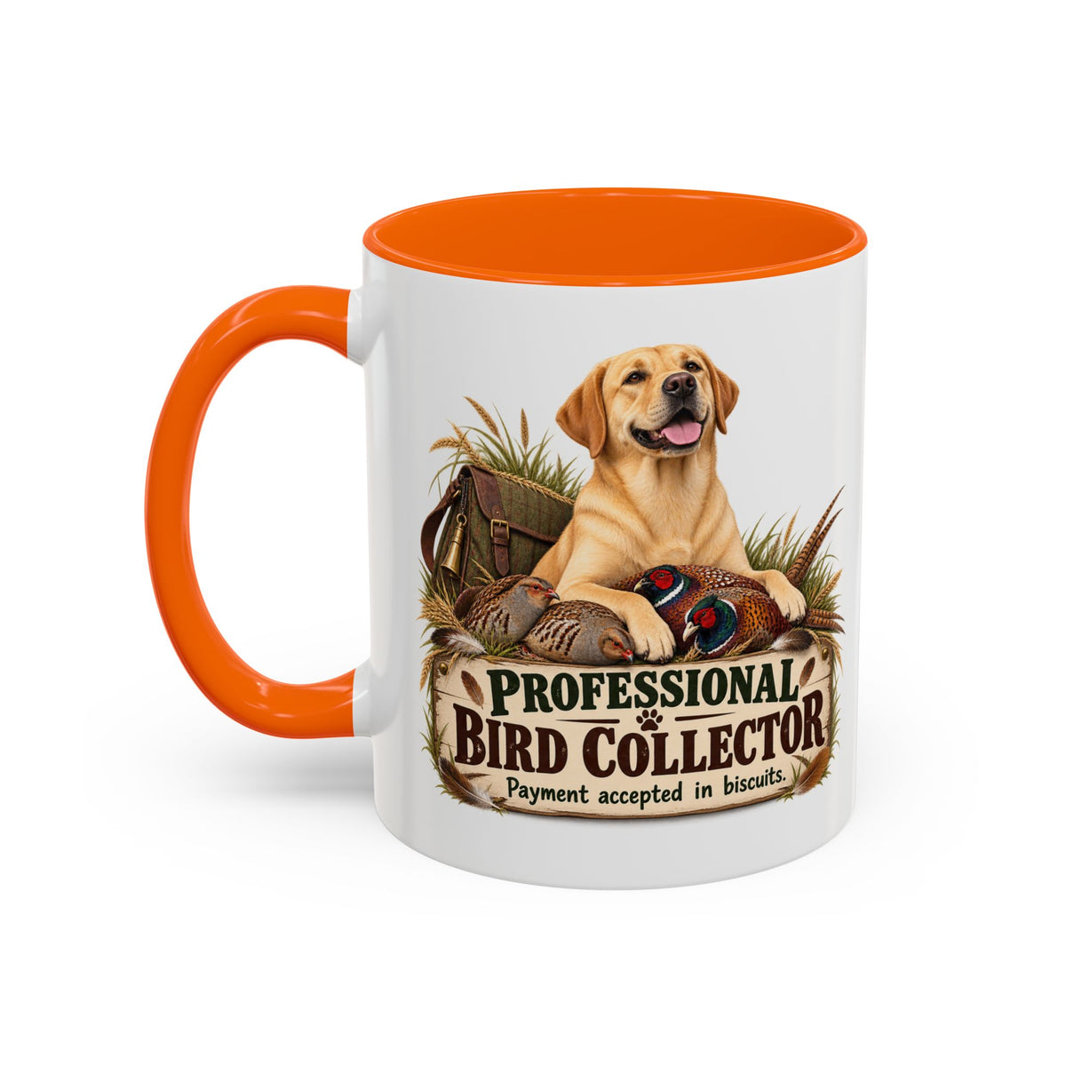 Funny Yellow Labrador Mug - Professional Bird Collector, Gundog Owner Gift, Shooting Dog Lover Coffee Mug, 11oz