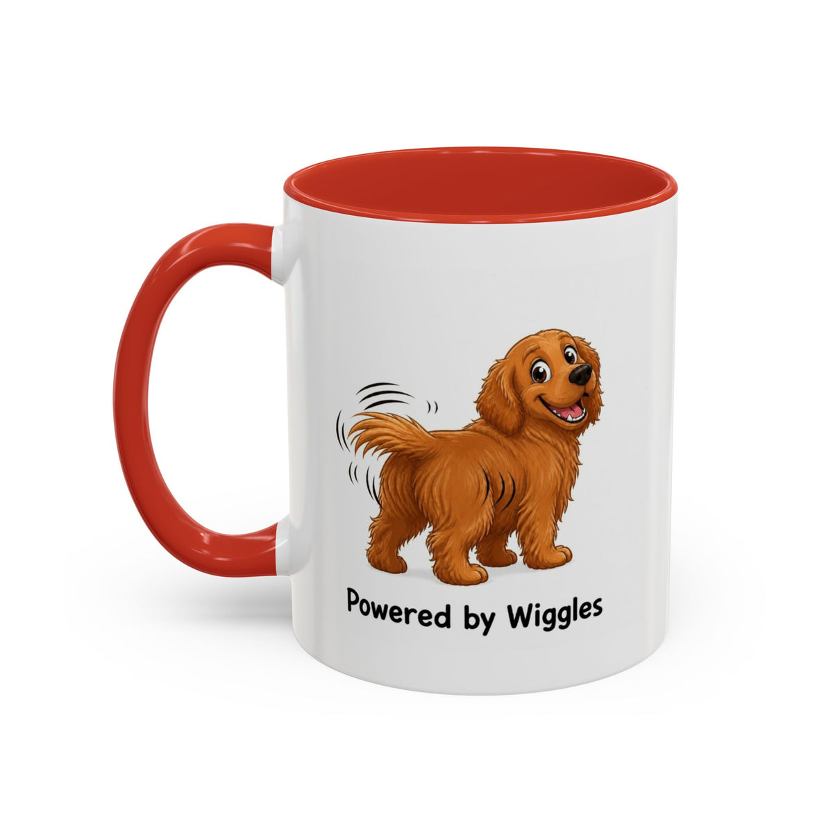 Powered by Wiggles Mug - Golden Retriever - Dark Golden