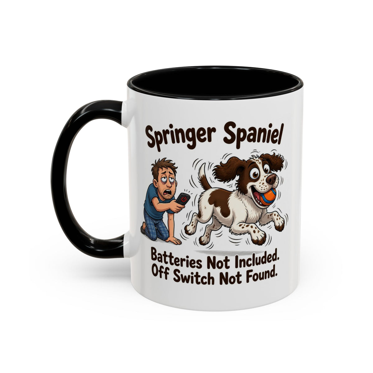 Off Switch Mug - Springer - Liver & White - Man