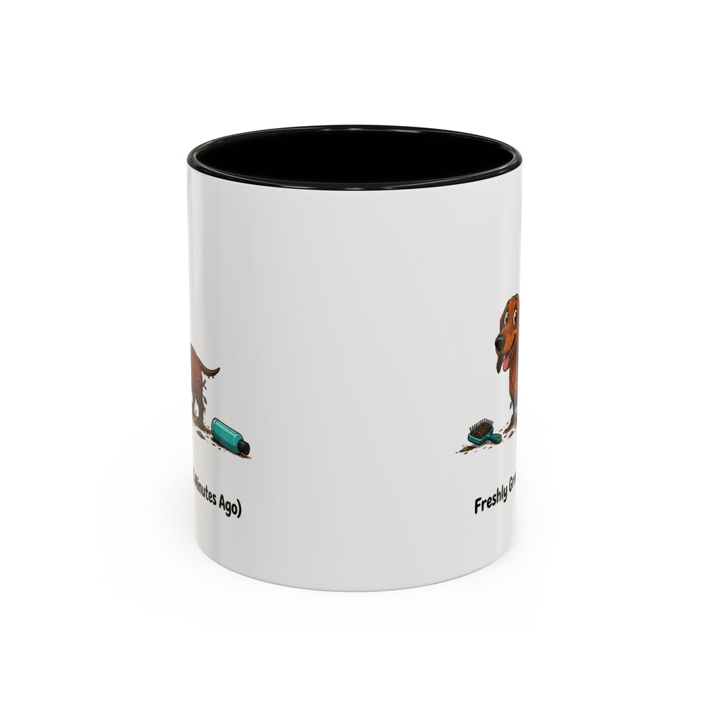 Freshly Groomed Mug - Mini Smooth Dachshund - Red
