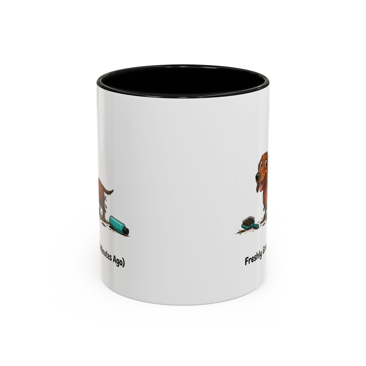 Freshly Groomed Mug - Mini Smooth Dachshund - Red