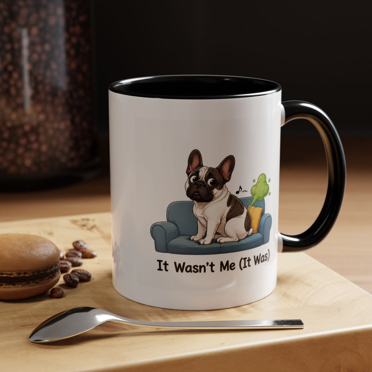 It Wasn't Me Mug - French Bulldog - Pied