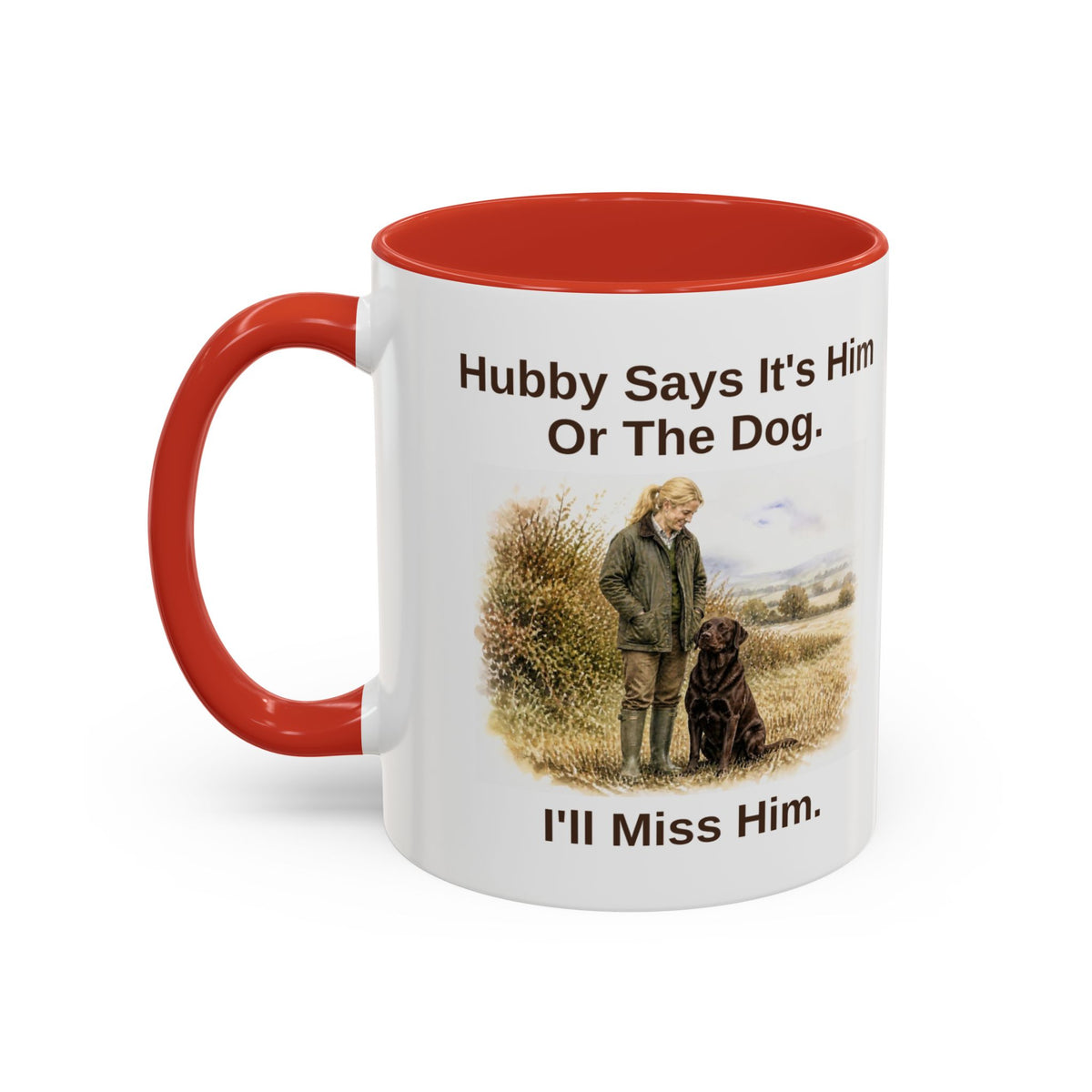 Hubby Says Mug - Labrador - Chocolate - Blonde