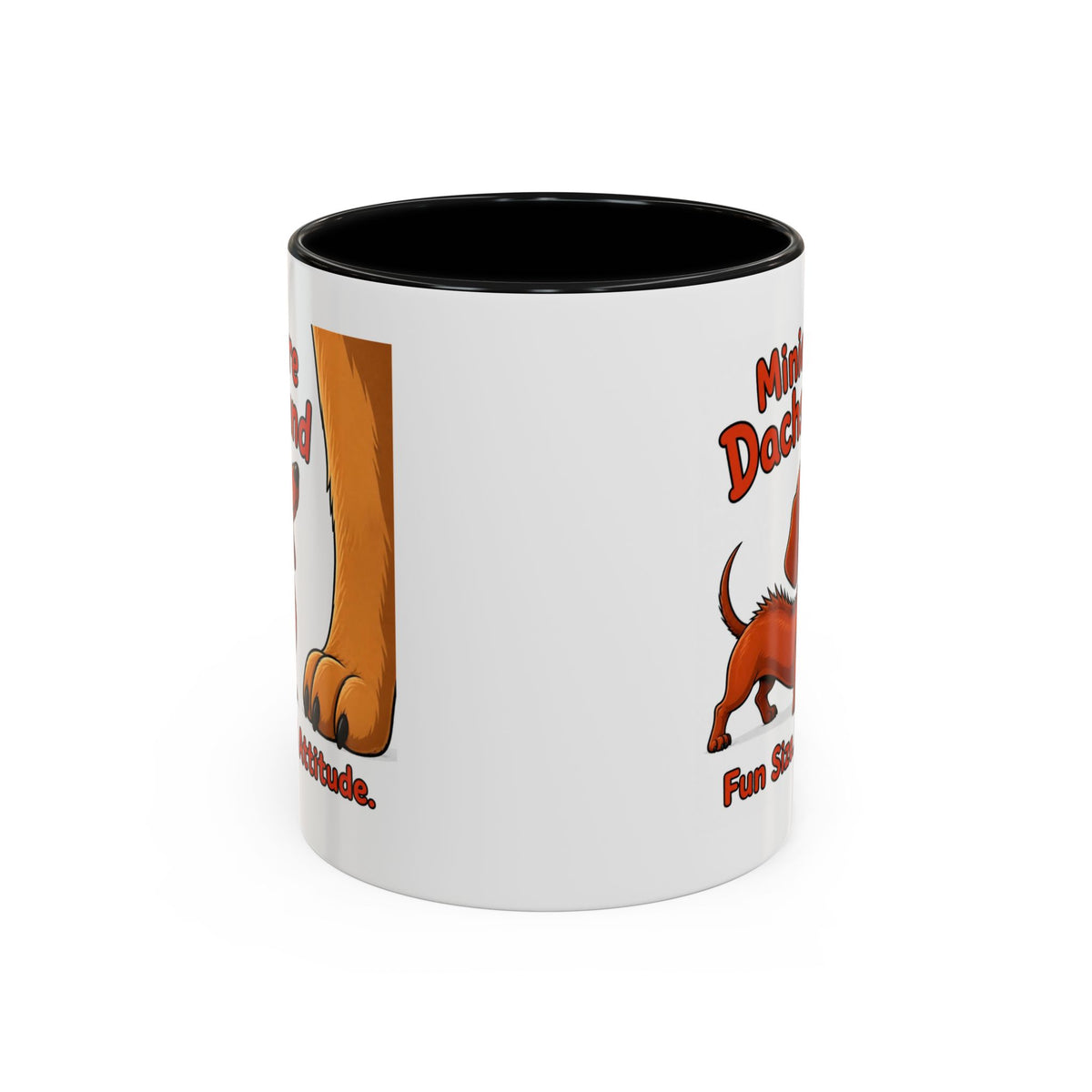 Fun Size Full Attitude Mug - Dachshund - Red