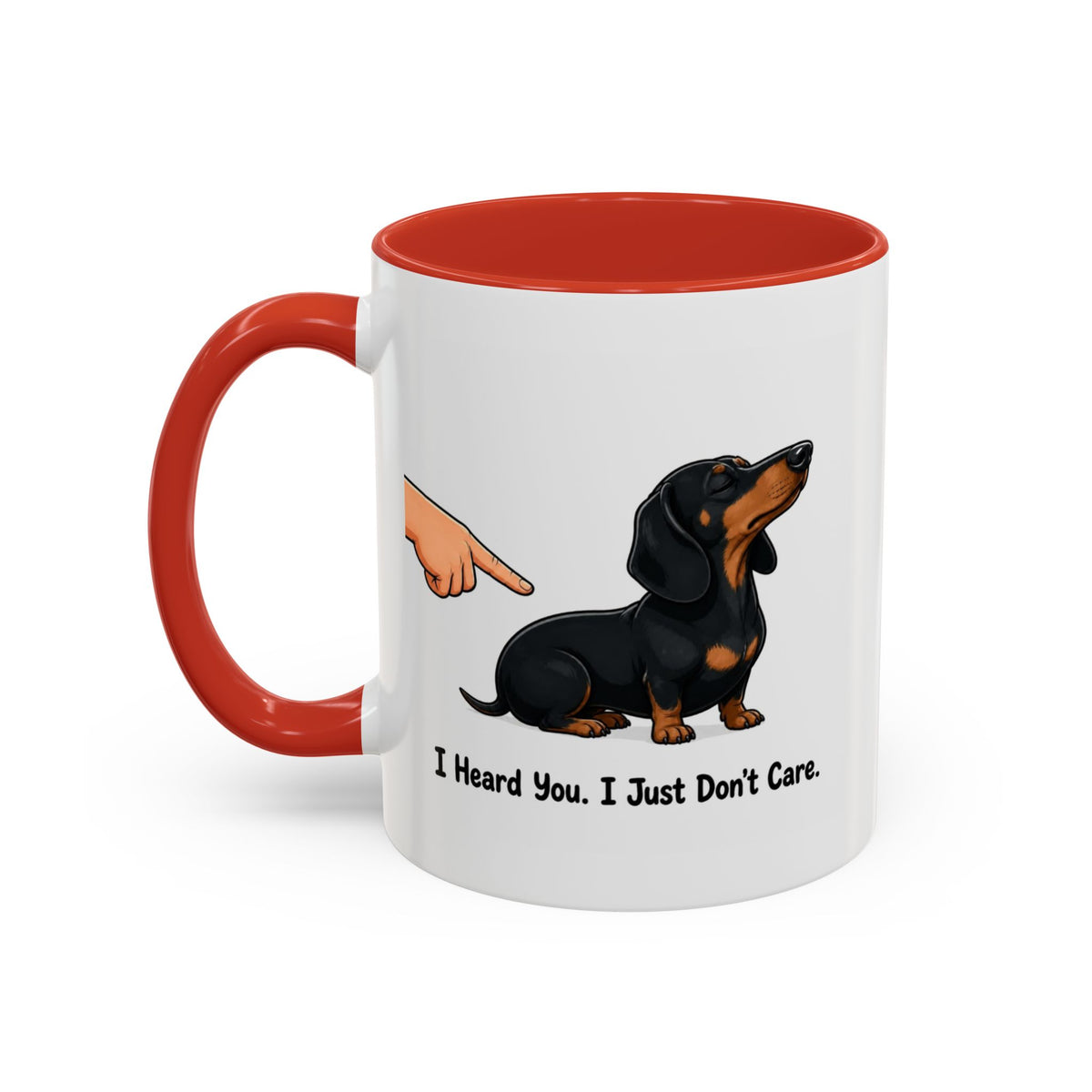 I Heard You Mug - Dachshund - Black & Tan