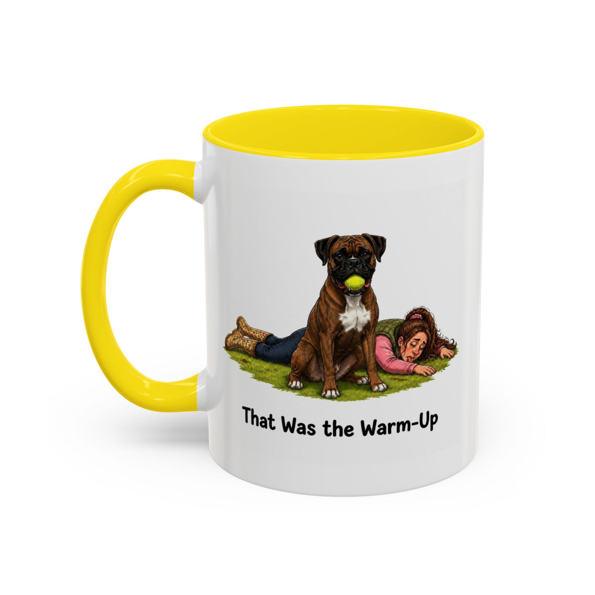 Warm-Up Mug - Boxer - Brindle - Woman
