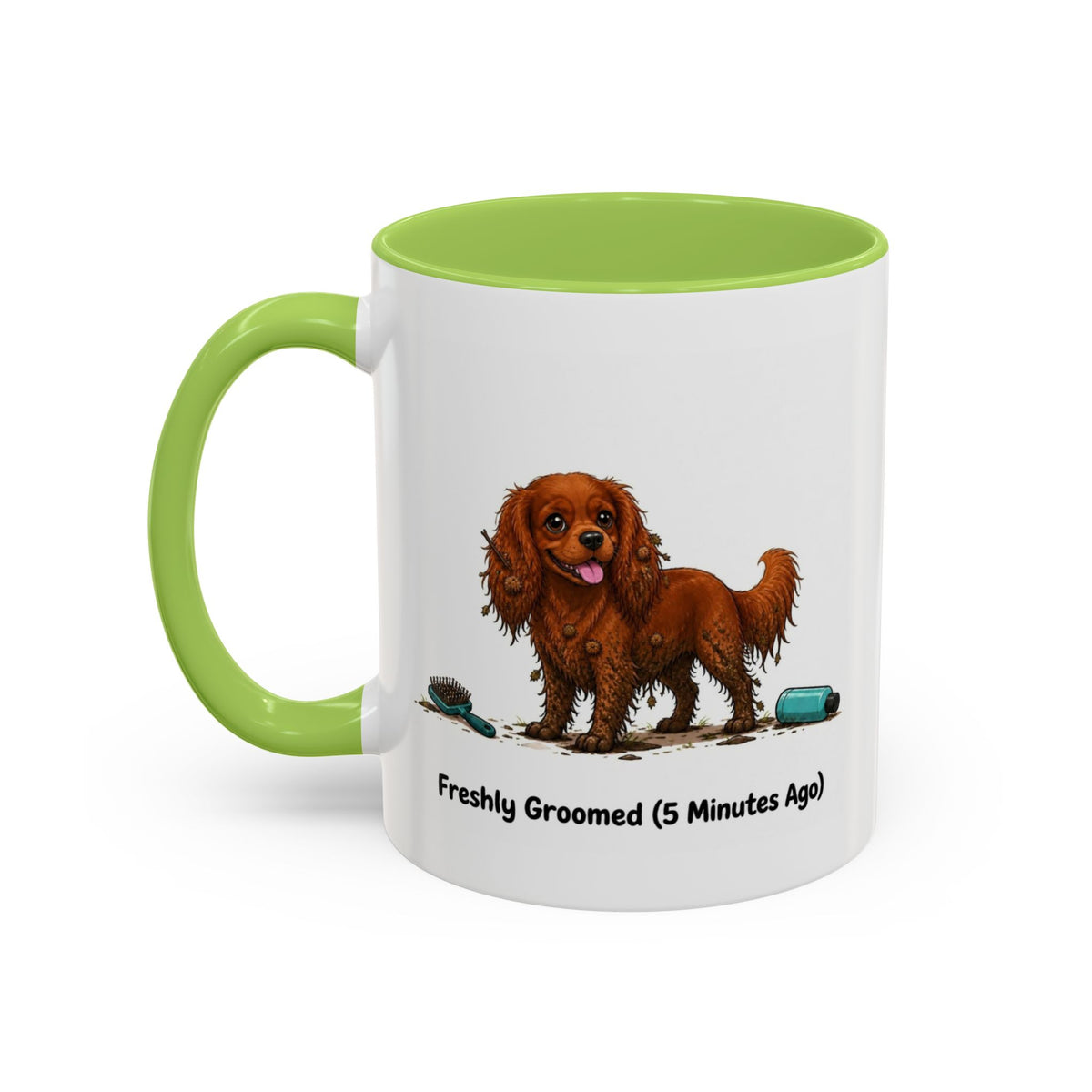 Freshly Groomed Mug - Cavalier King Charles Spaniel - Ruby