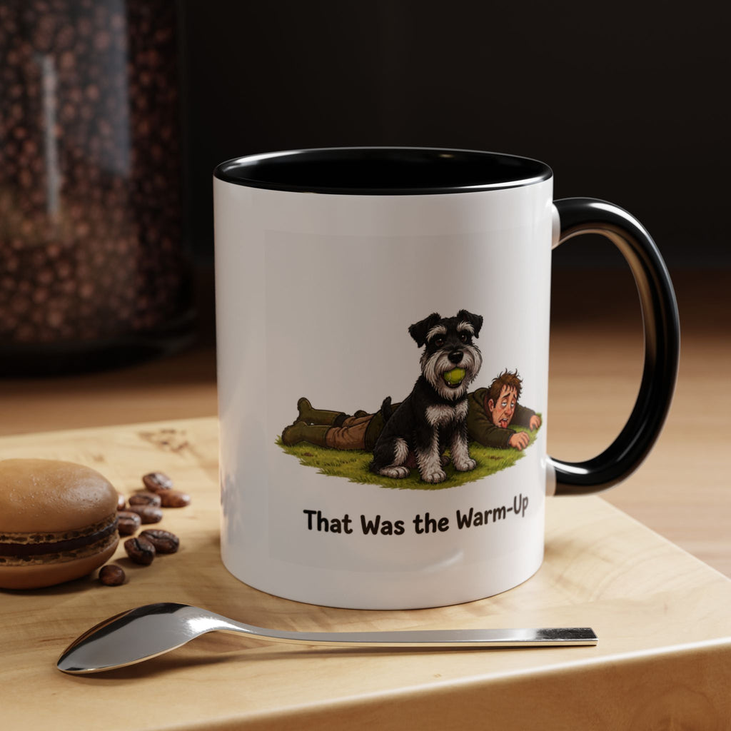Warm-Up Mug - Miniature Schnauzer - Black & Silver - Man
