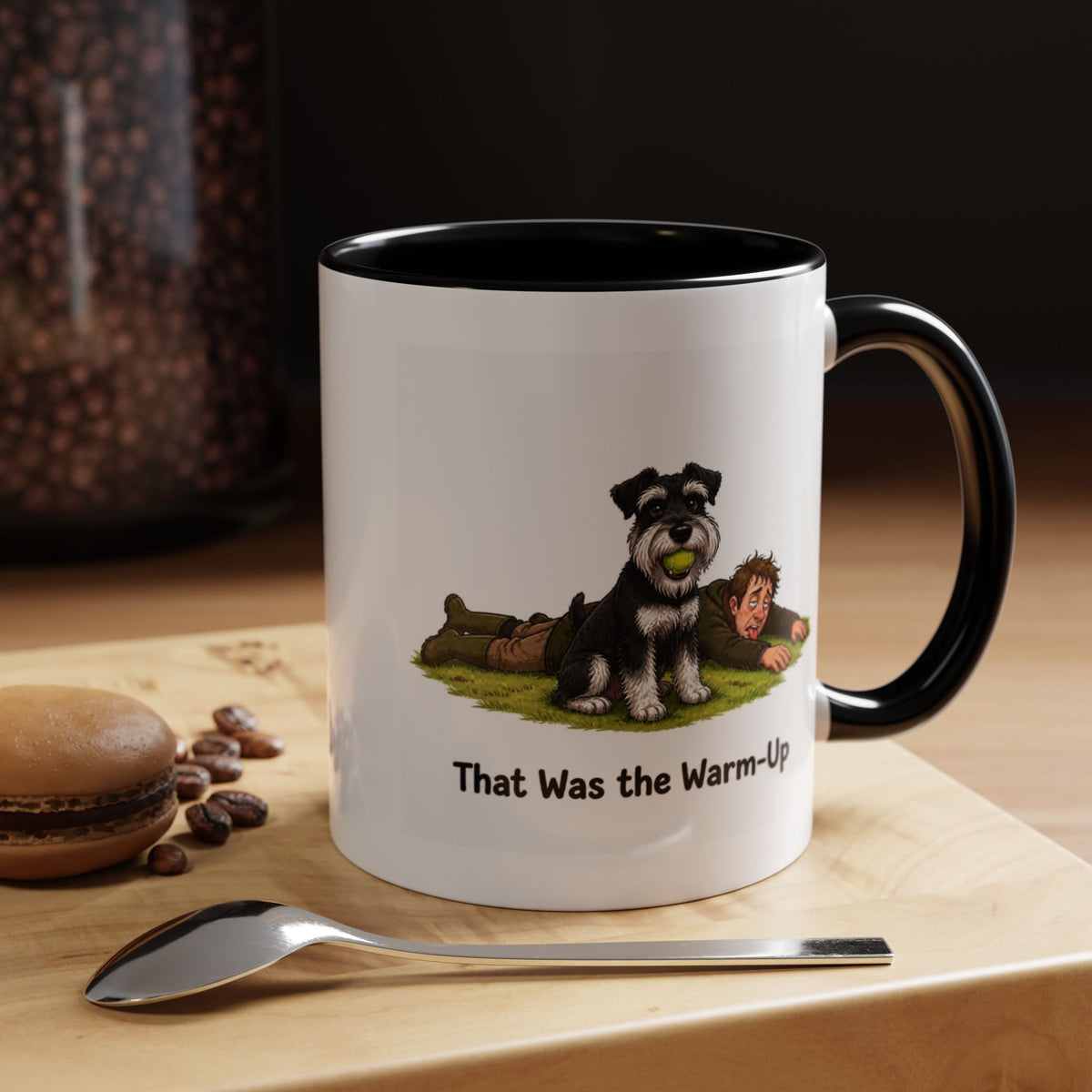 Warm-Up Mug - Miniature Schnauzer - Black & Silver - Man