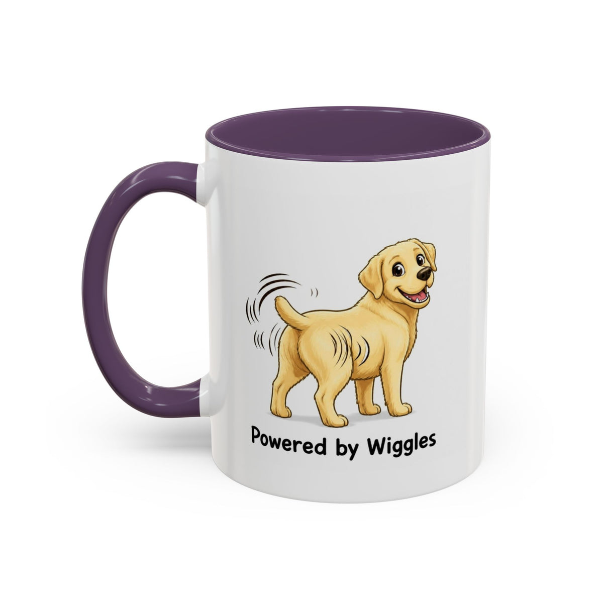 Powered by Wiggles Mug - Labrador - Yellow