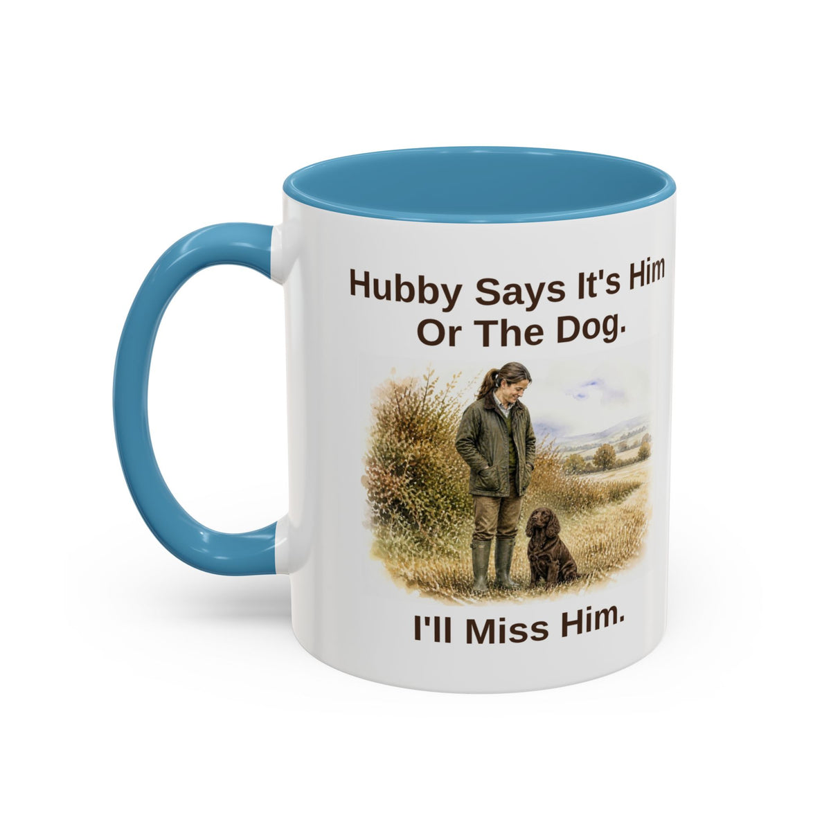 Hubby Says Mug - Cocker Spaniel - Brown - Brunette