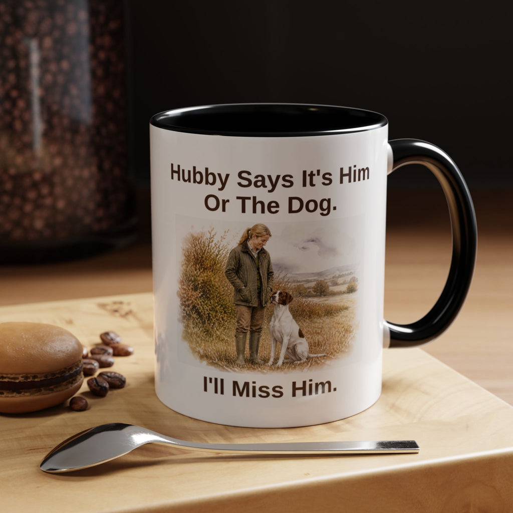 Hubby Says Mug - English Pointer - Liver & White - Blonde