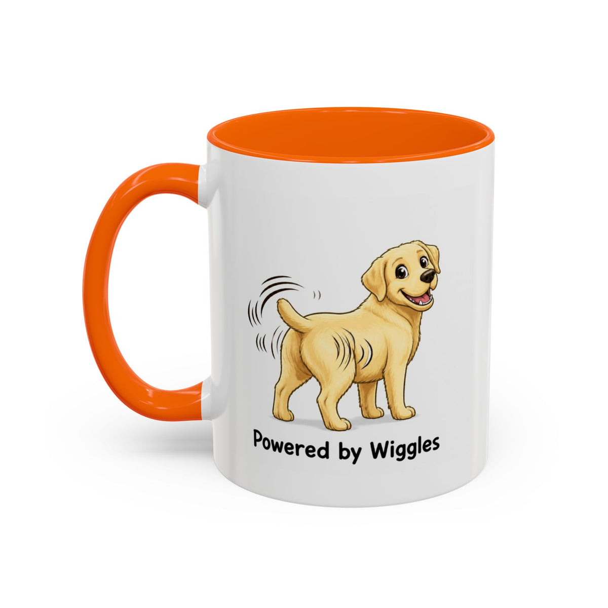 Powered by Wiggles Mug - Labrador - Yellow