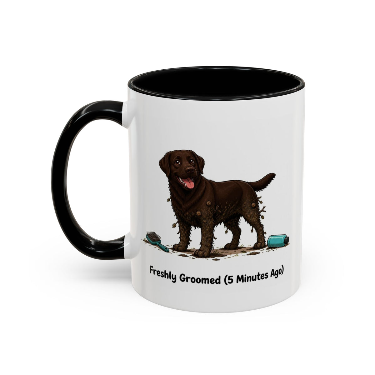 Freshly Groomed Mug - Labrador - Chocolate