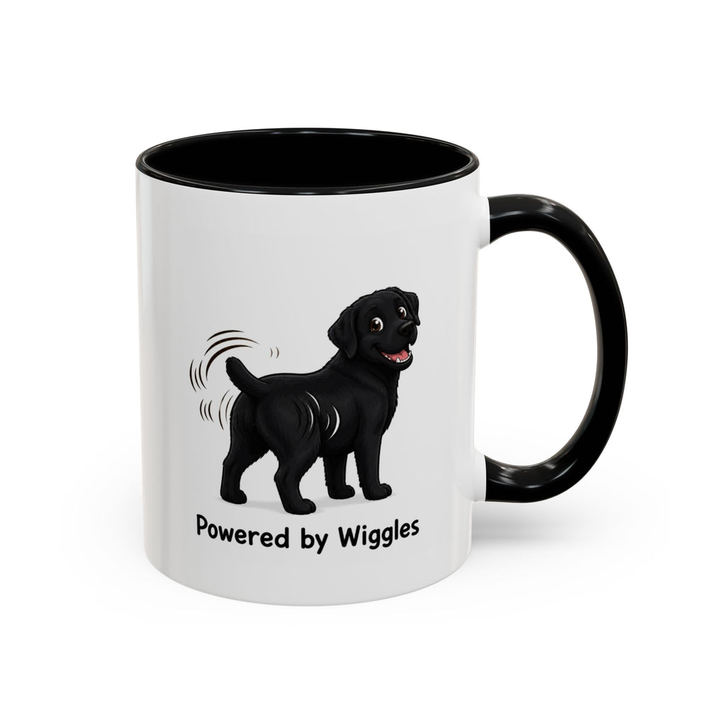 Powered by Wiggles Mug - Labrador - Black