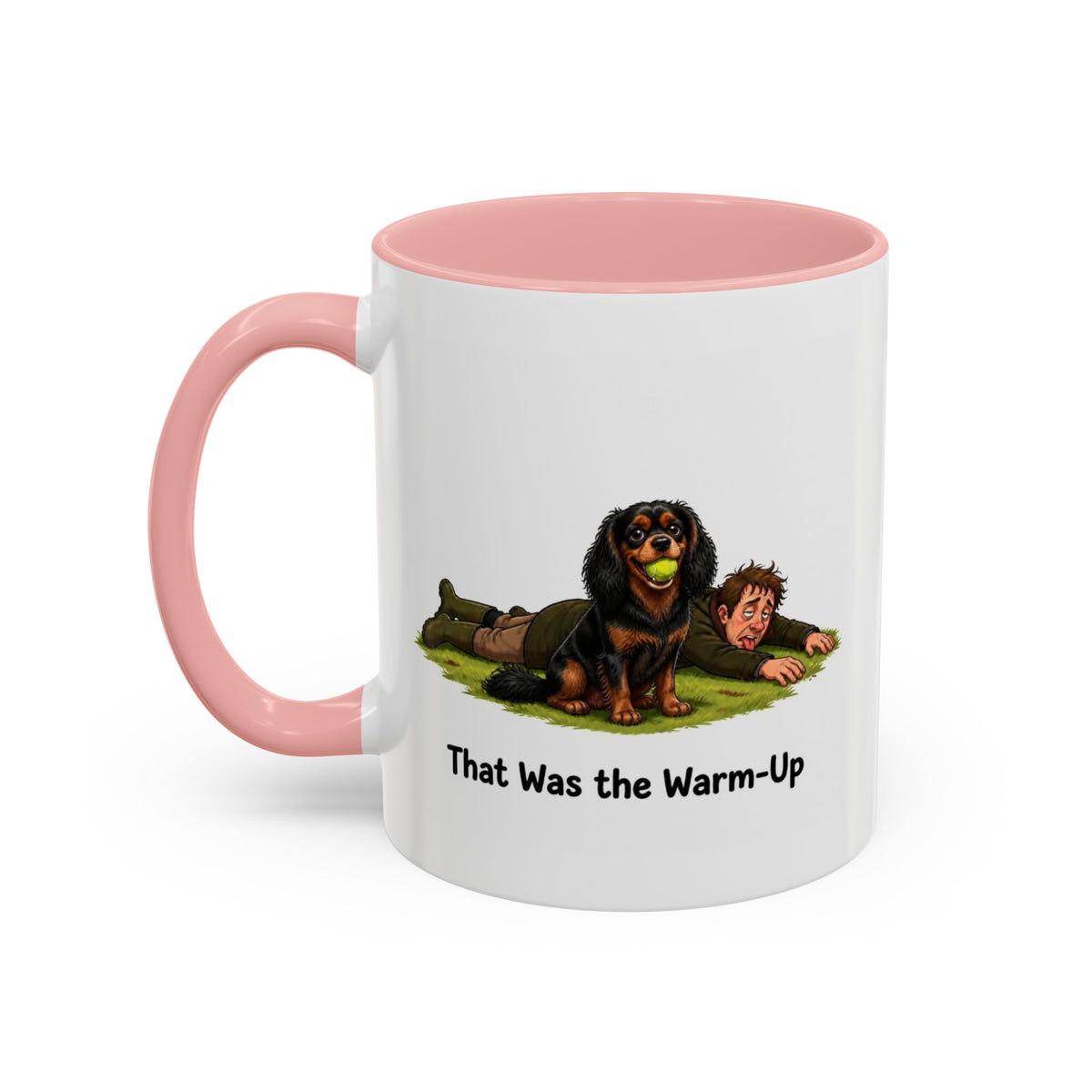 Warm-Up Mug - Cavalier King Charles Spaniel - Black & Tan - Man