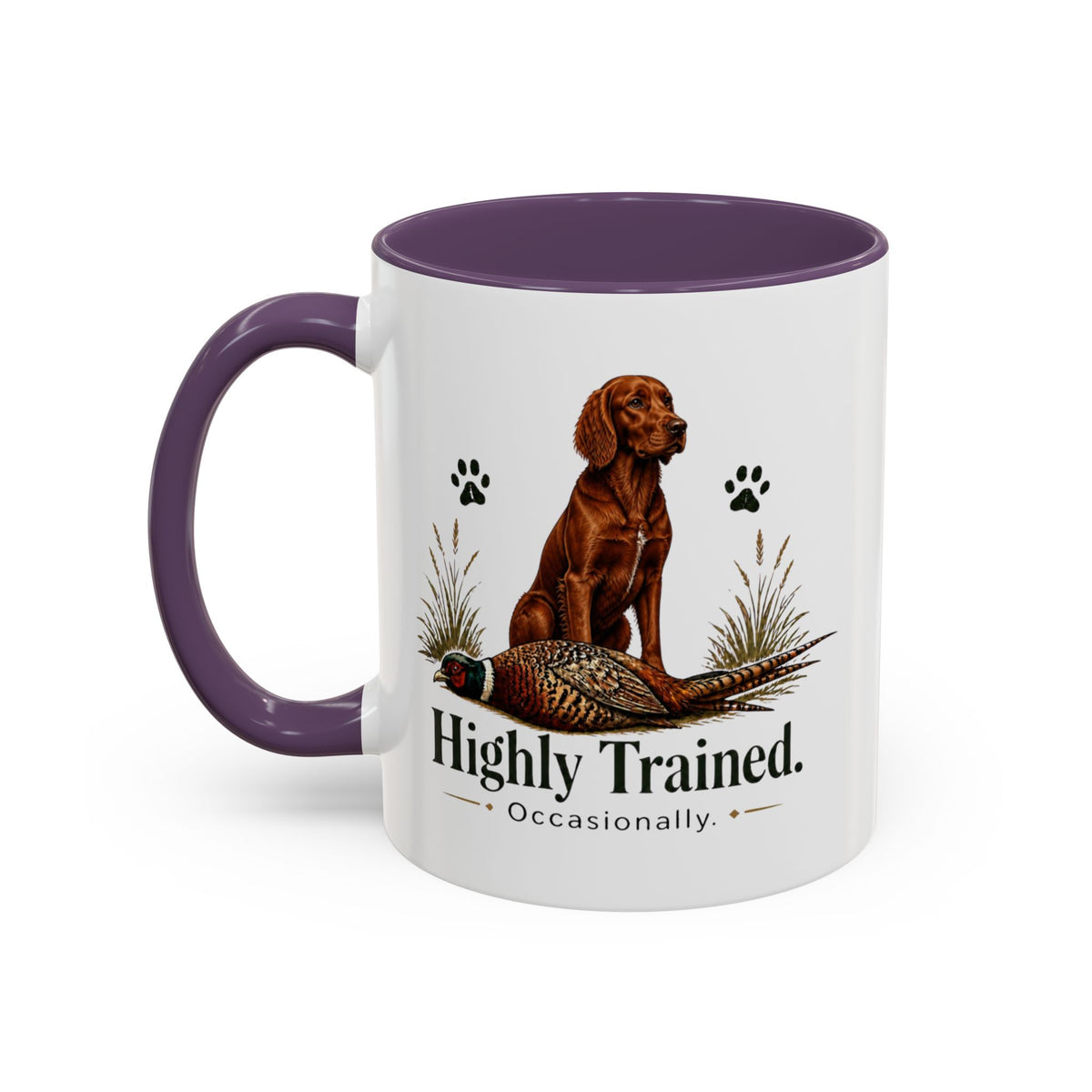 Funny Red Setter Mug - Highly Trained Occasionally, Gundog Owner Gift, Shooting Dog Lover Coffee Mug, 11oz