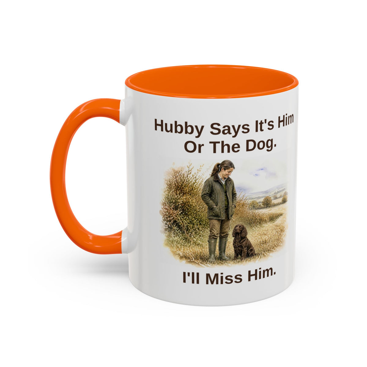 Hubby Says Mug - Cocker Spaniel - Brown - Brunette
