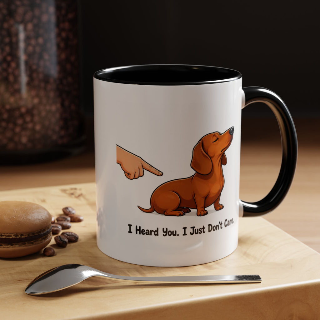 I Heard You Mug - Dachshund - Red