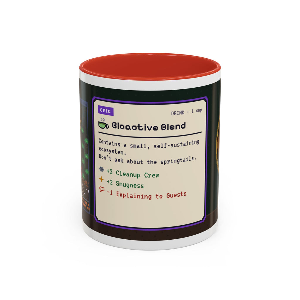 Bioactive Blend pixel art vivarium keeper mug, 11oz ceramic – view 10