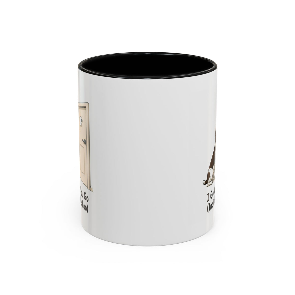 I Go Where You Go Mug - Springer Spaniel - Liver & White