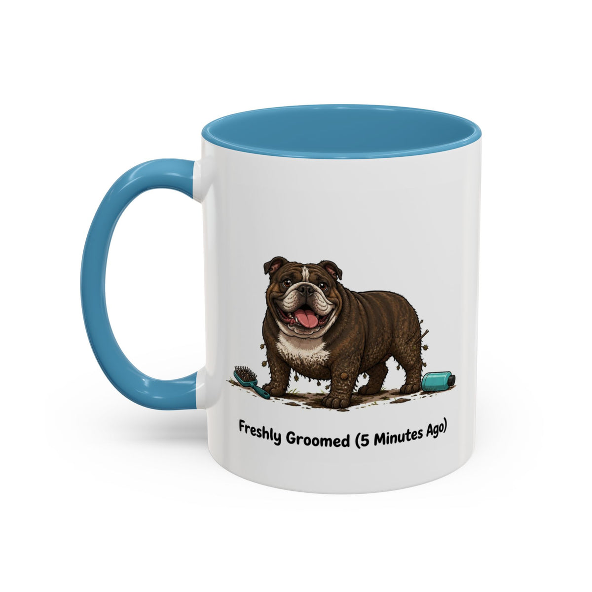 Freshly Groomed Mug - Bulldog - Brindle
