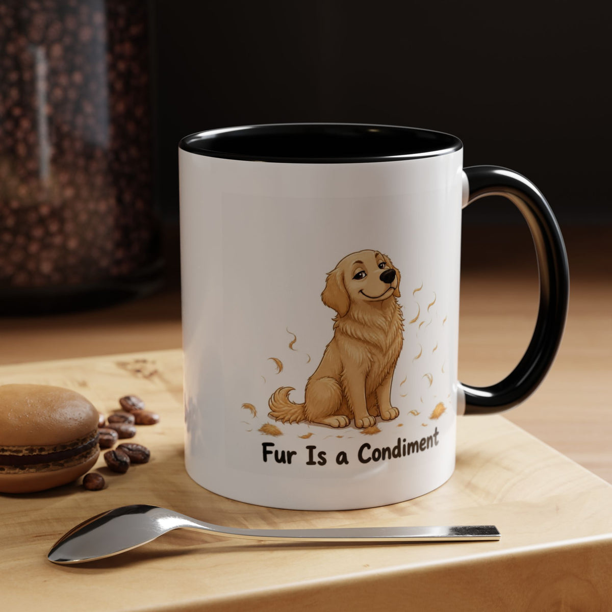 Fur Is a Condiment Mug - Golden Retriever - Light Golden