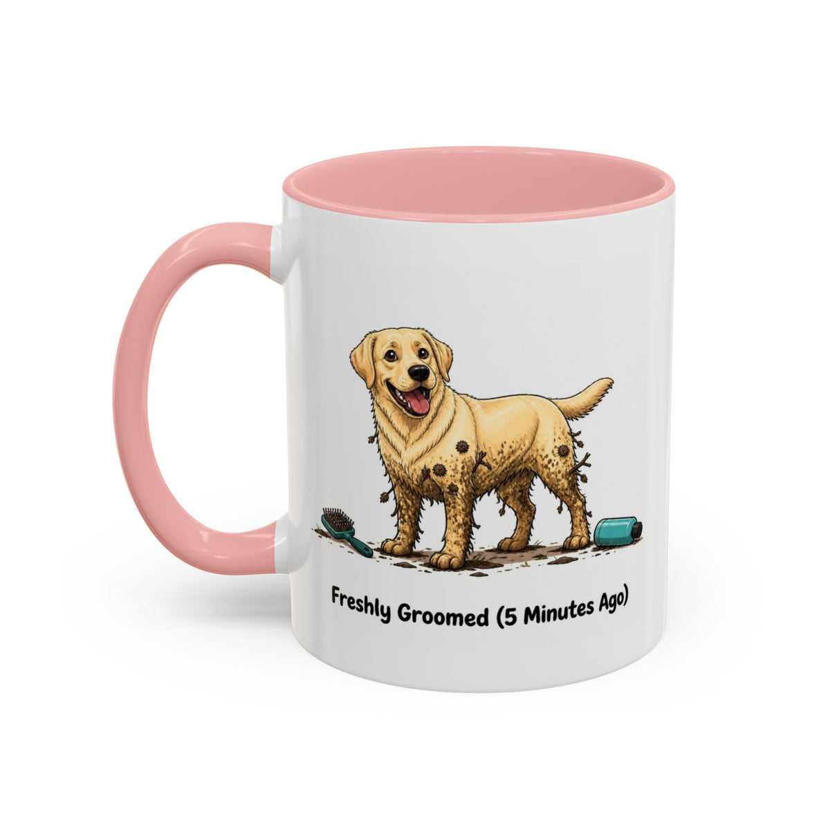Freshly Groomed Mug - Labrador - Yellow