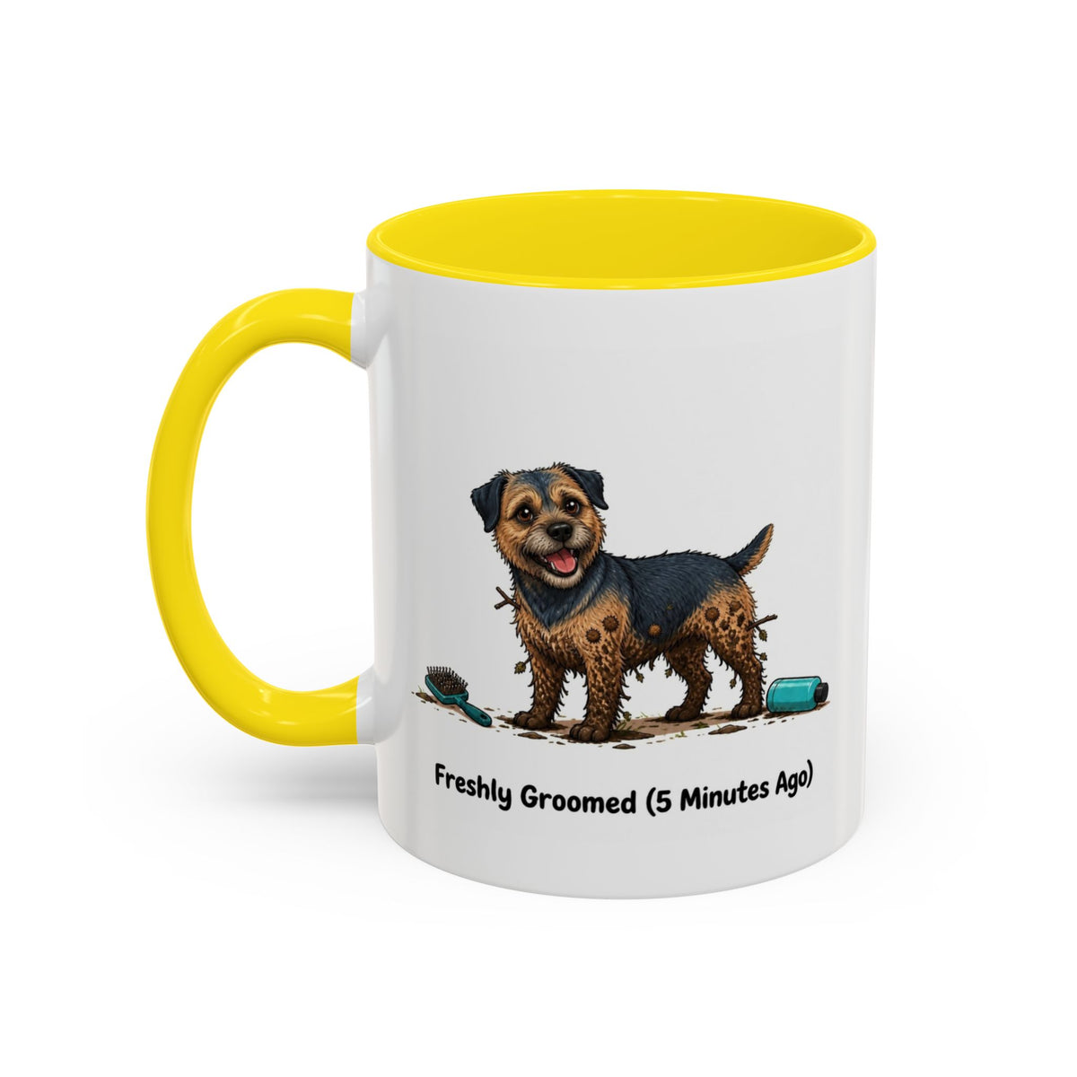 Freshly Groomed Mug - Border Terrier - Blue & Tan