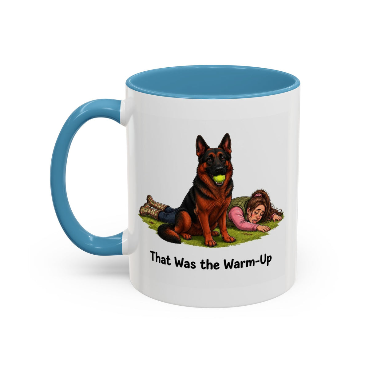 Warm-Up Mug - German Shepherd - Black & Red - Woman