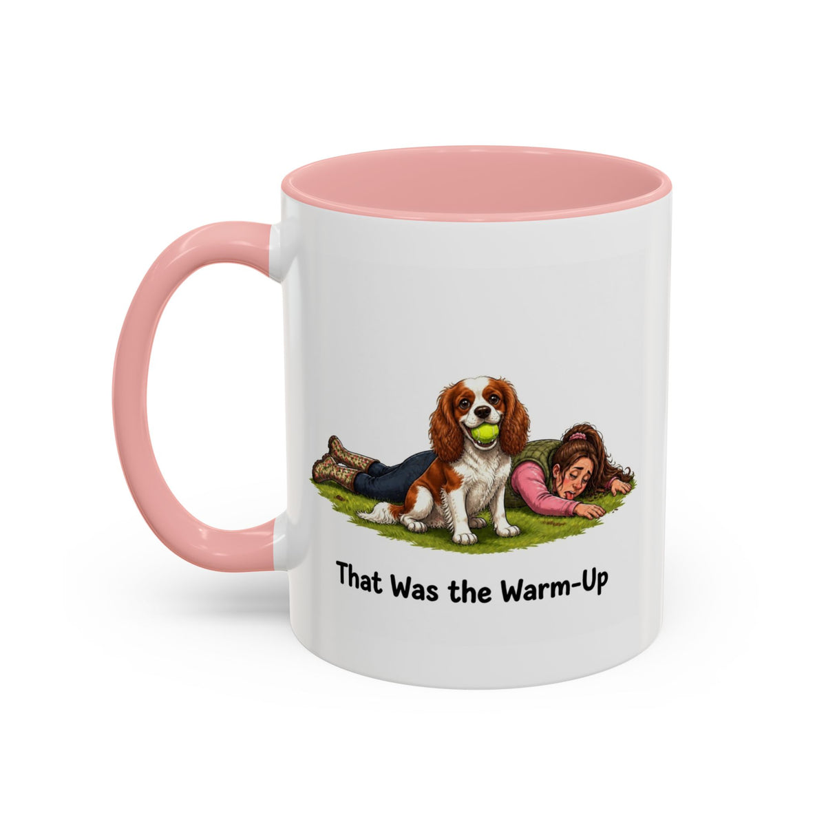 Warm-Up Mug - Cavalier King Charles Spaniel - Blenheim - Woman