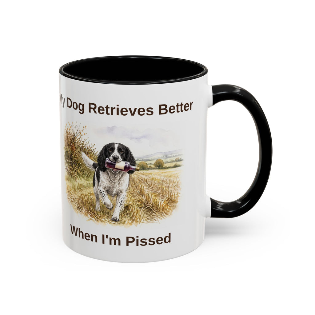 Retrieves Better Mug - Springer Spaniel - Black & White