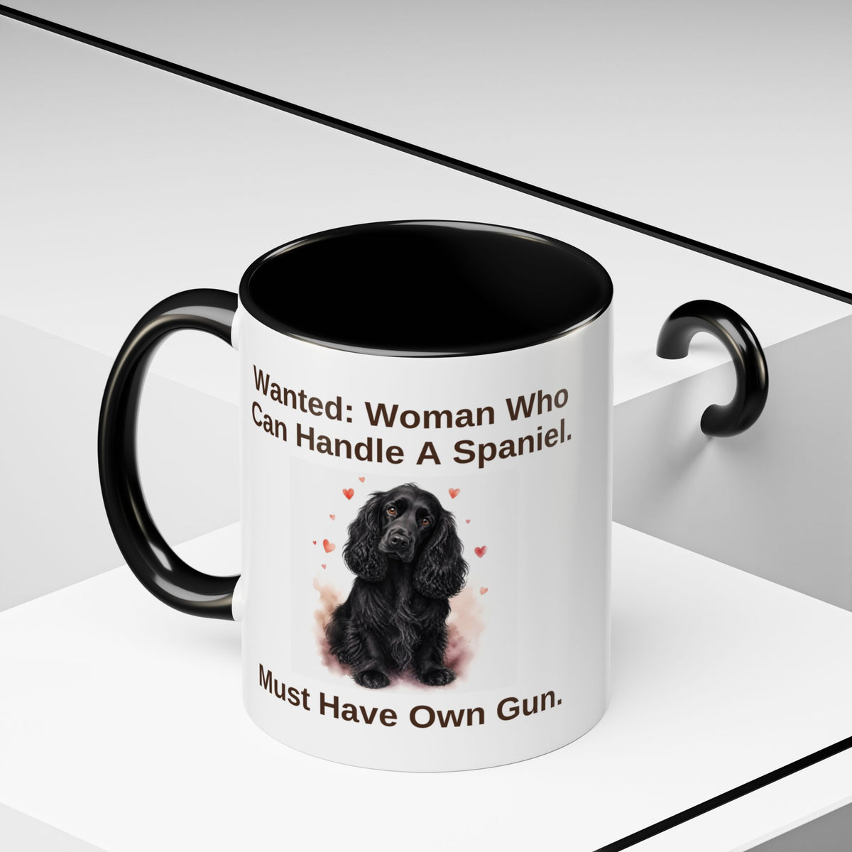 Wanted Mug - Cocker Spaniel - Black - Woman