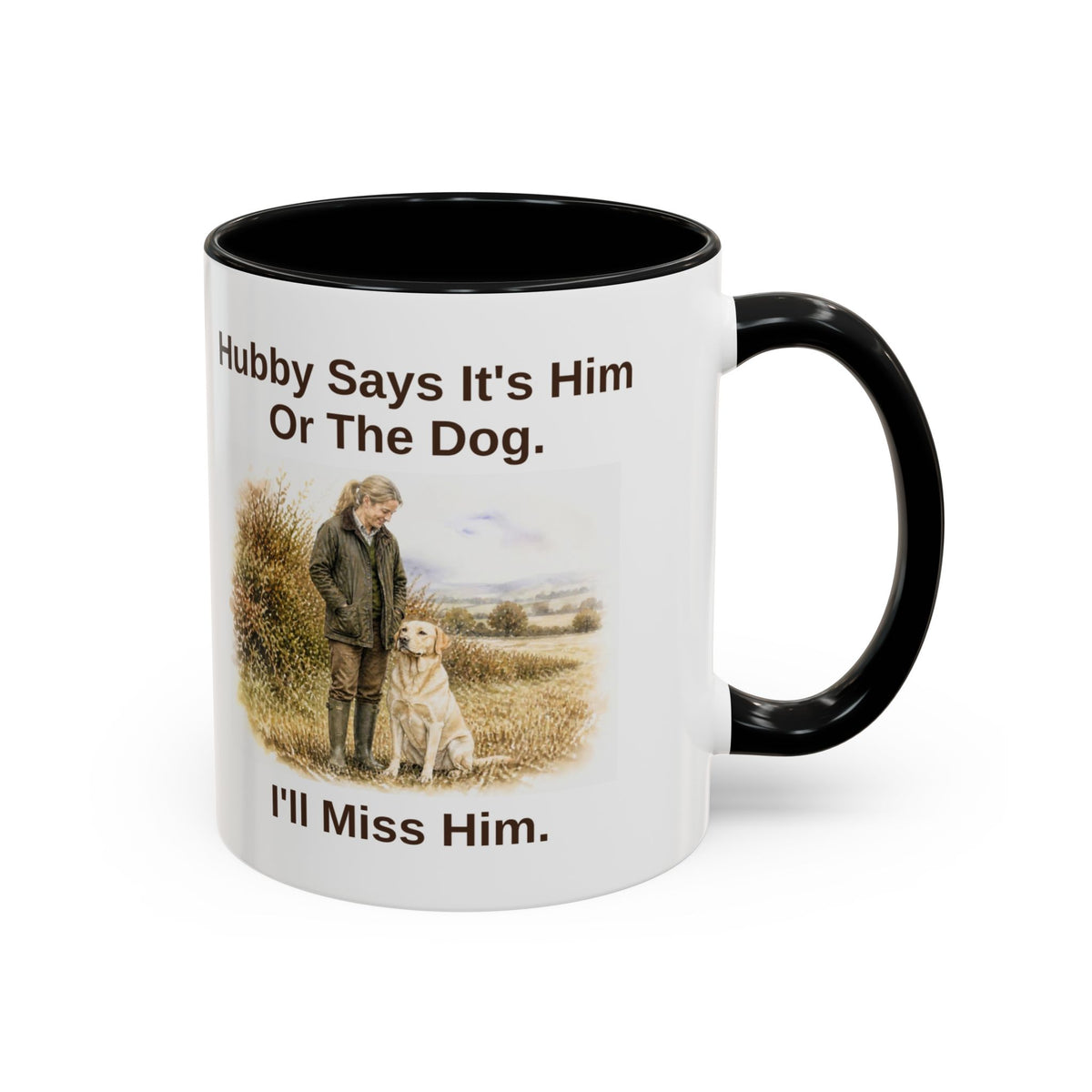 Hubby Says Mug - Labrador - Yellow - Blonde