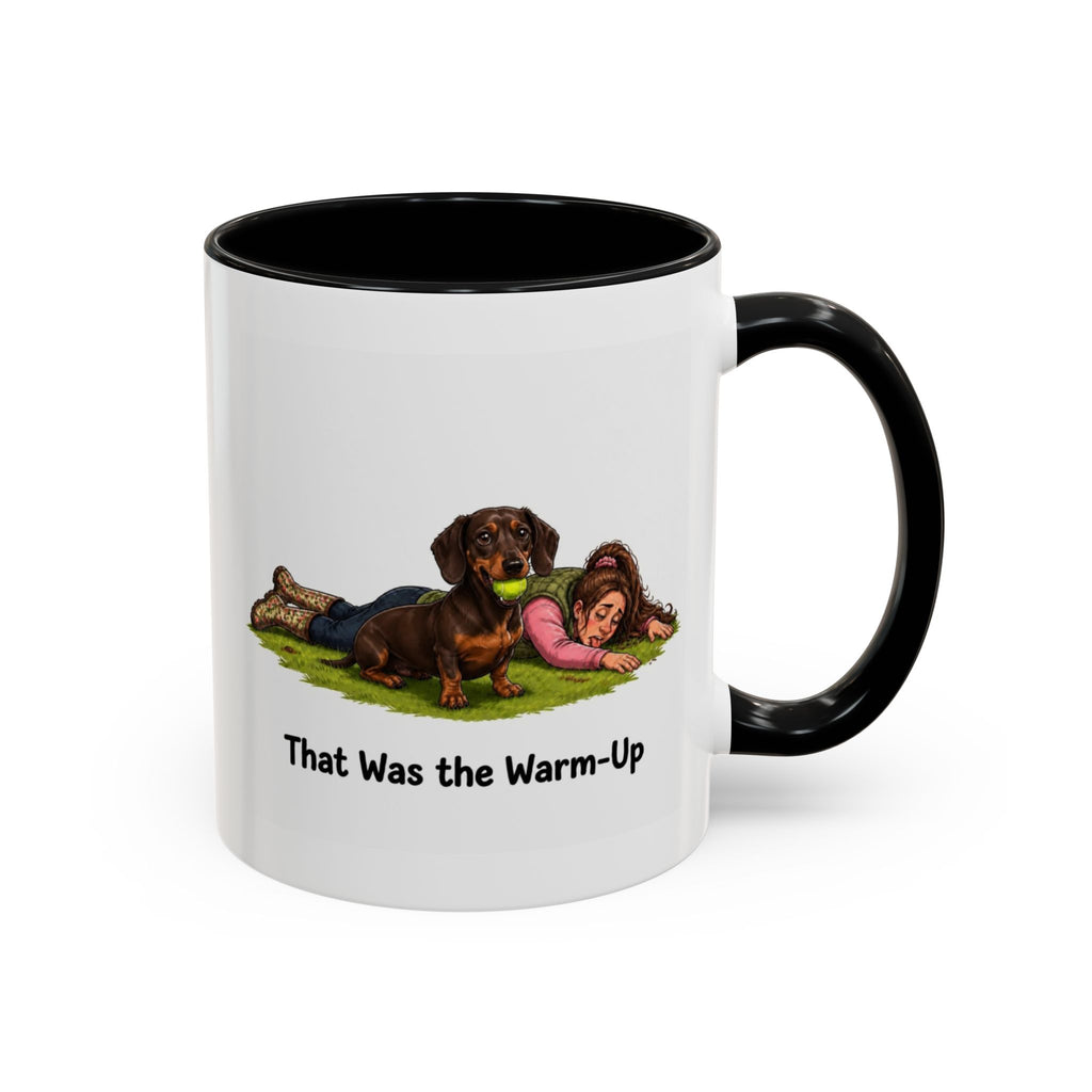 Warm-Up Mug - Mini Smooth Dachshund - Chocolate & Tan - Woman