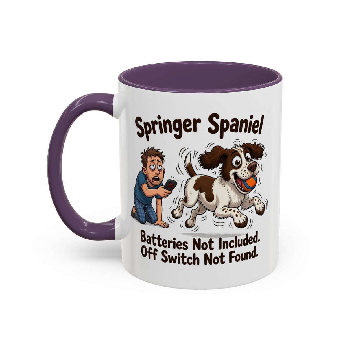 Off Switch Mug - Springer - Liver & White - Man