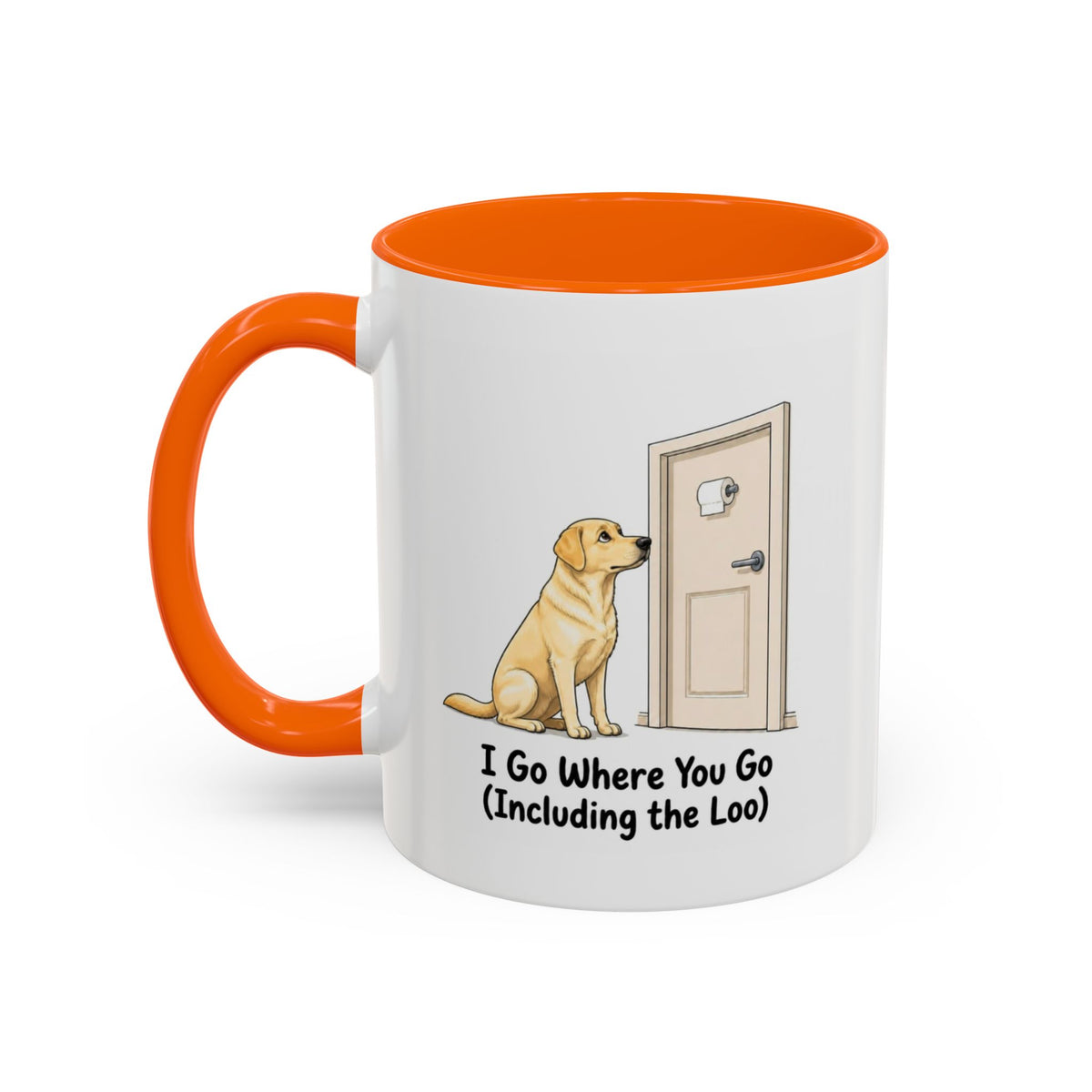 I Go Where You Go Mug - Labrador - Yellow