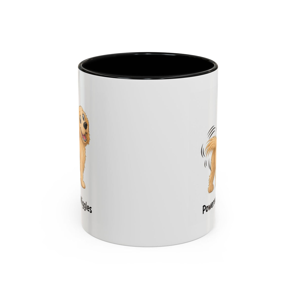 Powered by Wiggles Mug - Golden Retriever - Light Golden