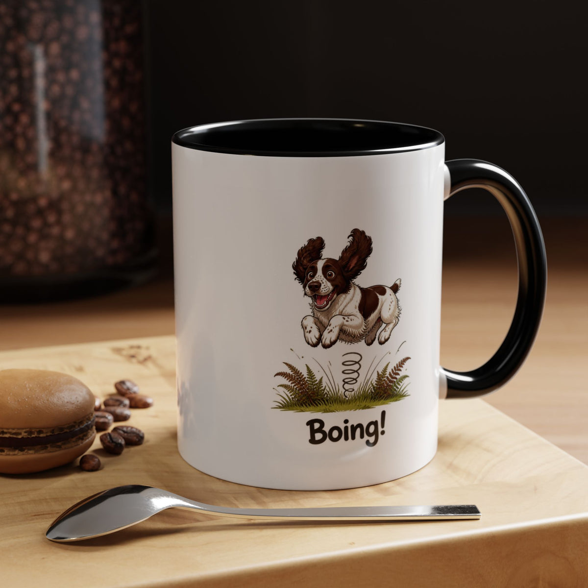 Boing Mug - Springer Spaniel - Liver & White